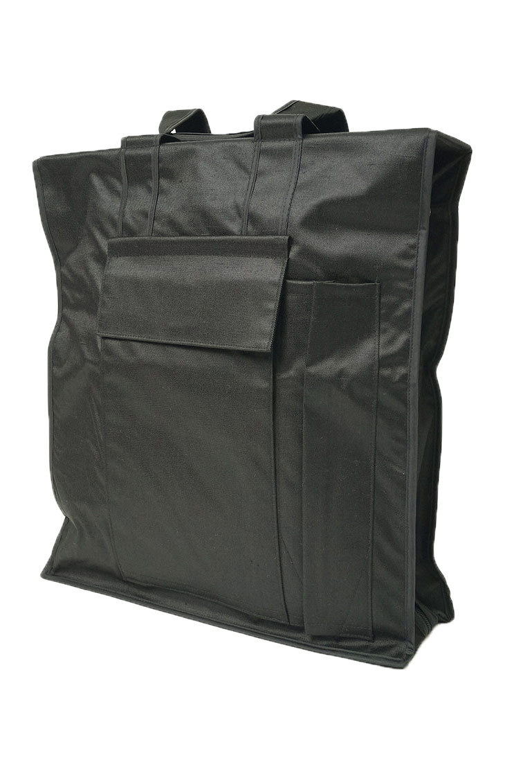 【ひめか】 着物バッグ 和装 日本製 縦型 つむぎ織り　黒