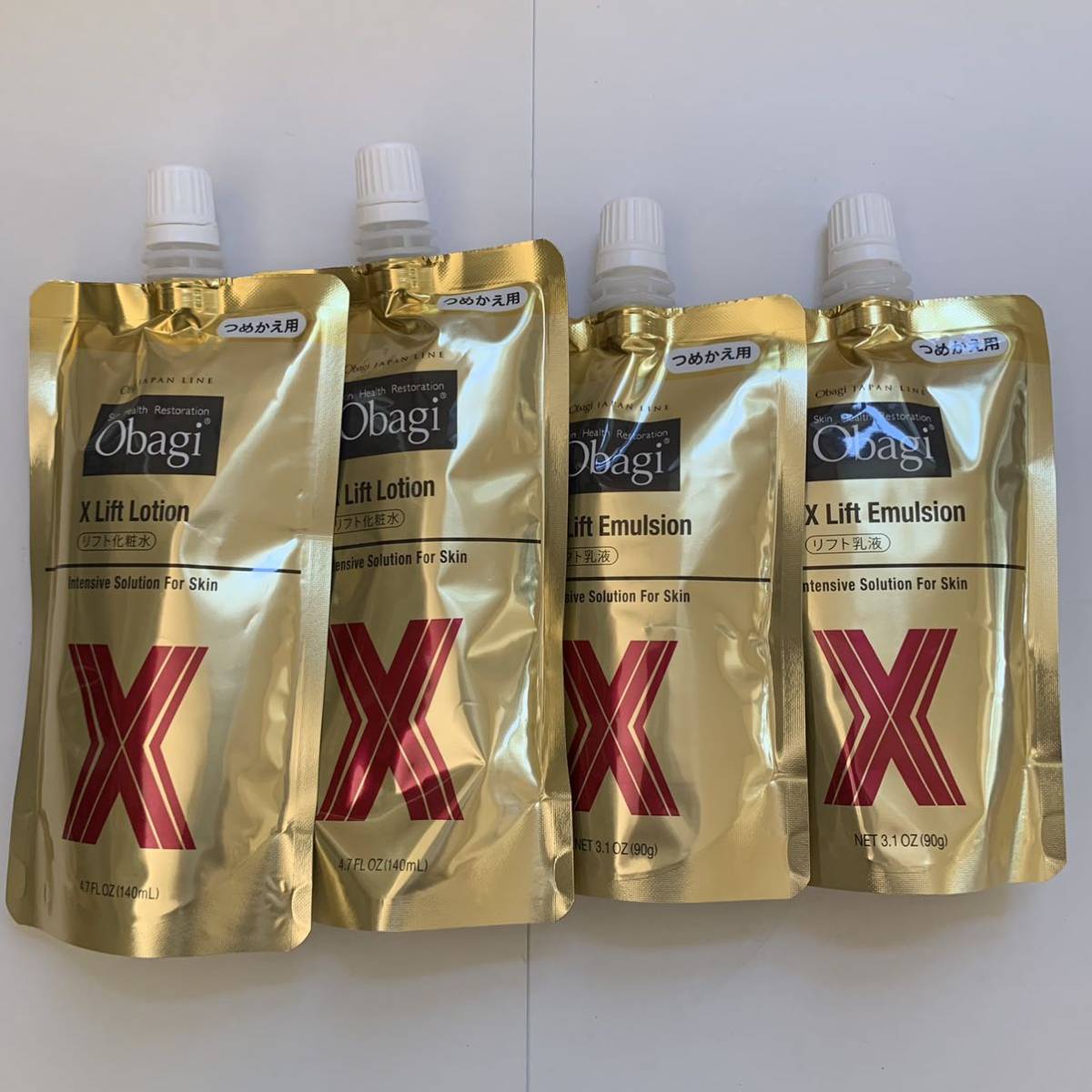オバジX リフトローション リフトエマルジョン 詰め替え4個セット