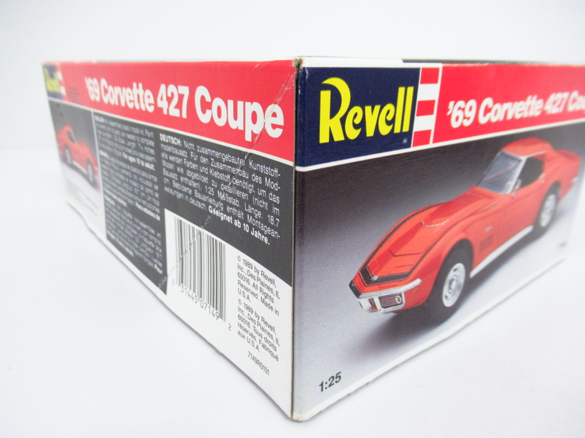 未組立 Revell レベル 1/25 69 Corvette 427 Cope 69 コルベット 427 クーペ プラモデル ▼TY9851_画像7