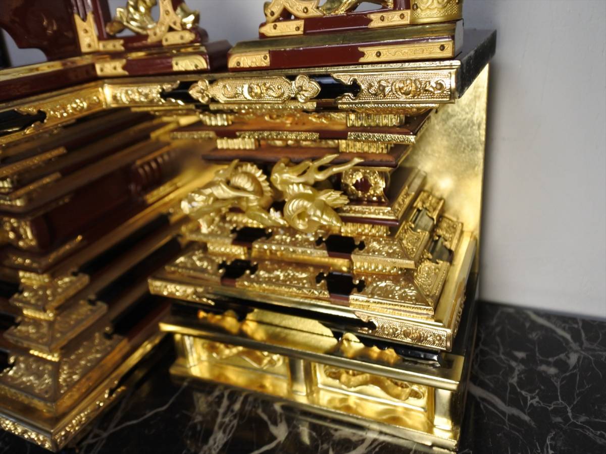 最終在庫処分価格 長期保管品 仏壇用須弥壇 仏像置き 三ツ須弥壇 最終在庫処分価格 長期保管品 仏壇用須弥壇 仏像置き 三ツ須弥壇
