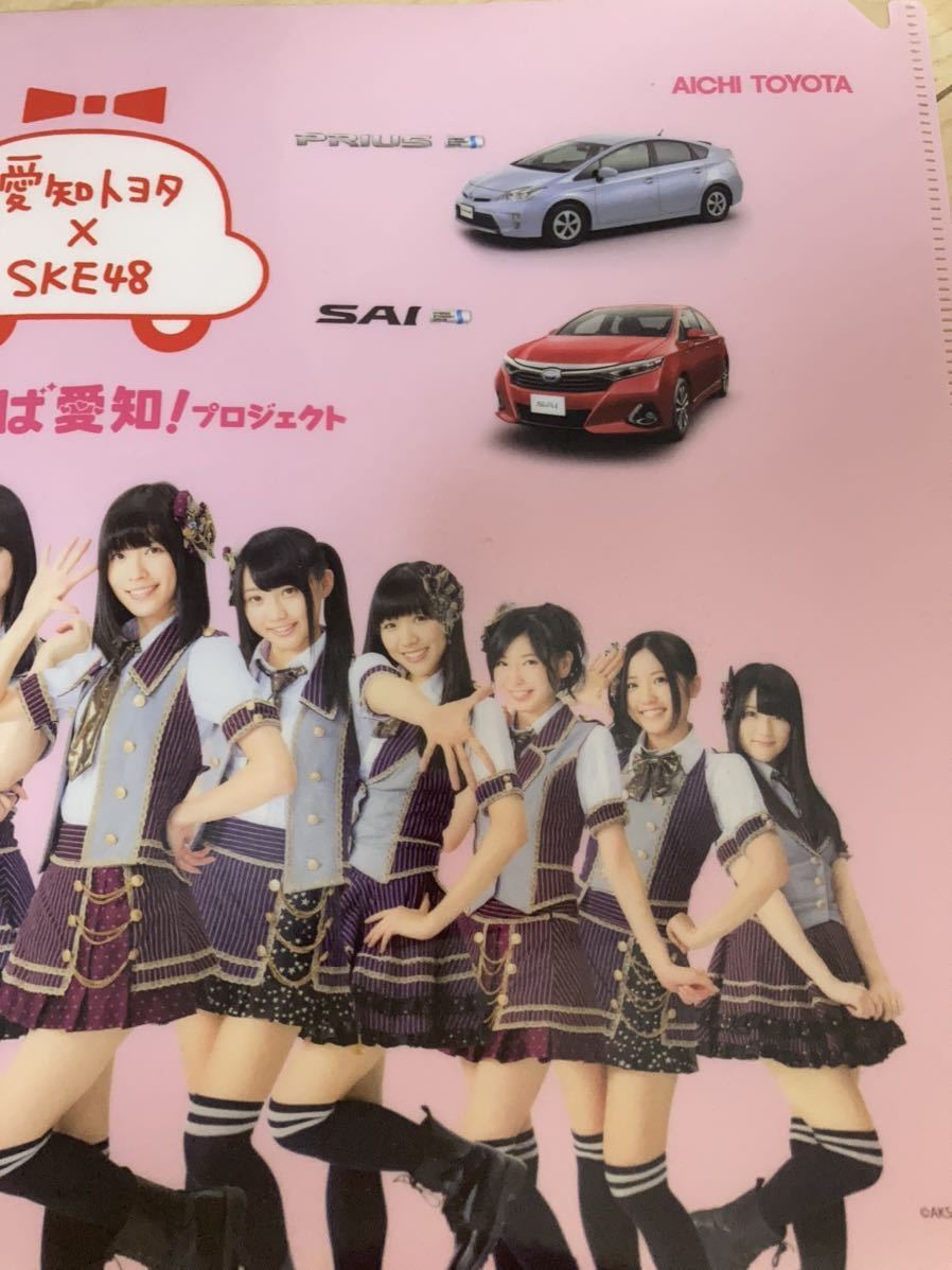  не использовался SKE48 Aichi Toyota A4 размер прозрачный файл AKB48 идол товары 