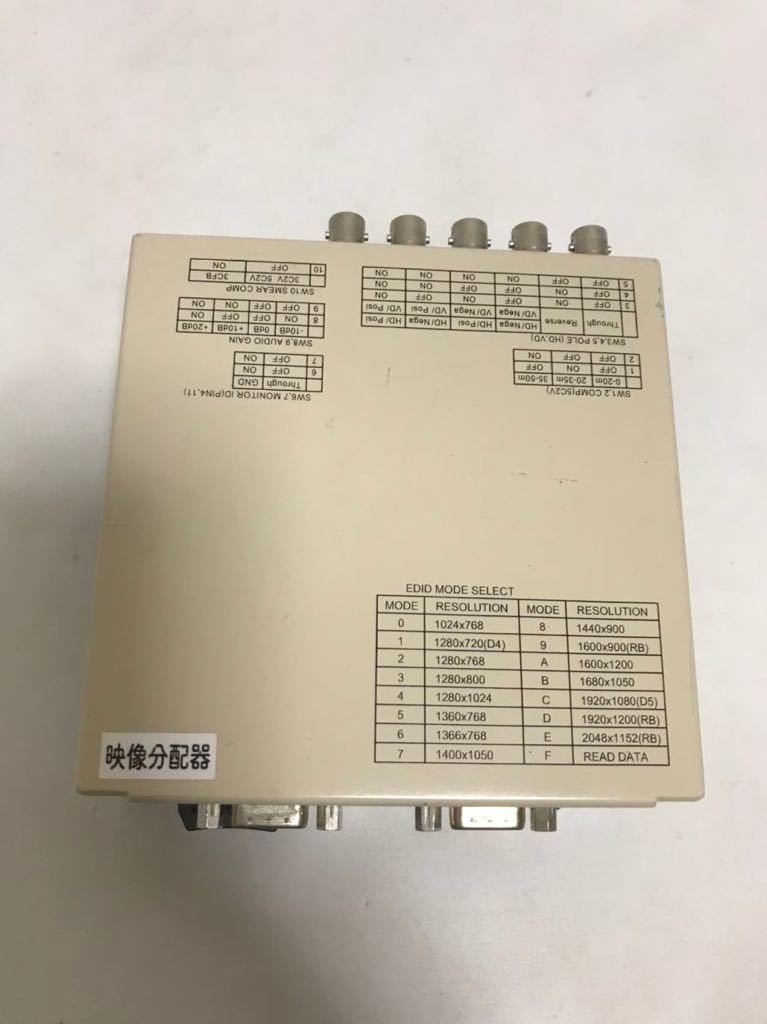IMAGENICS image niksCIF-12H analogue RGB image sound distributor electrification only verification junk treatment T1101802