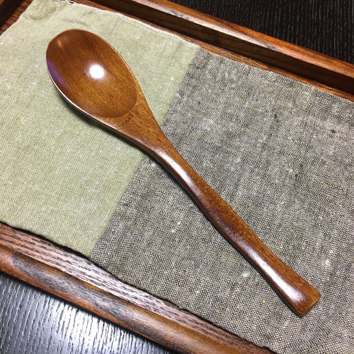 【送料無料】京都  カレースプーン スープスプーン 木のスプーン 5本セット