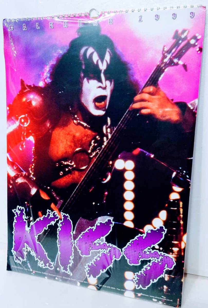 KISS 1999 calendar UK imported car A3 size unopened new goods 