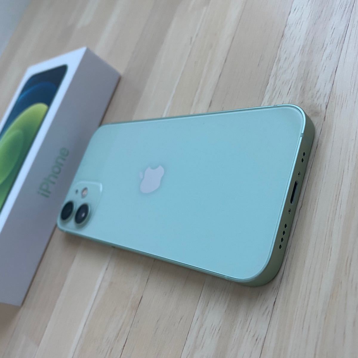 【美品】Apple iPhone12 mini  128GB グリーン　dieselケース 正規品　SIMフリー　保証期間中