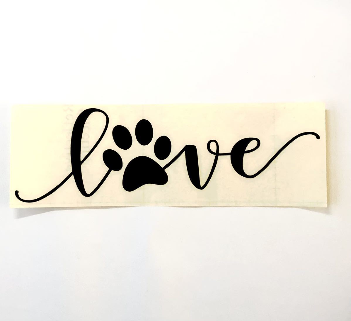  dog cat sticker car stylish lovely Love Rav black black approximately 23cm