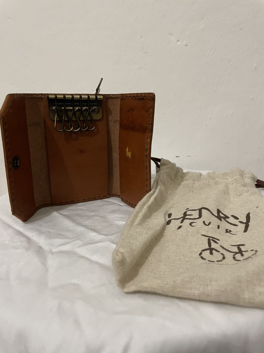 名作 希少 新品未使用入手困難 イタリア製 HENRY CUIR アンリー