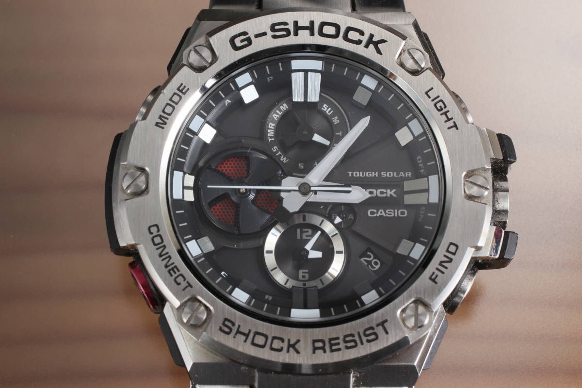 管22901ル　CASIO G-SHOCK　タフソーラー bluetooth GST-B100DJF　_画像1