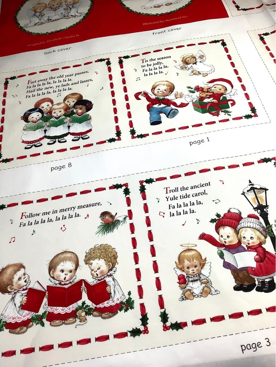 【10%OFF】USAコットン Elizabeth’s Studio クリスマス パネル 輸入生地 ハンドメイド 天使