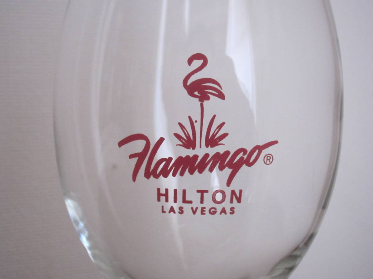 フラミンゴヒルトン■Flamingo HILTON LAS VEGAS■カジノ■ラスベガス■ワイングラス■ヴィンテージ■1990’ｓ前半_画像3