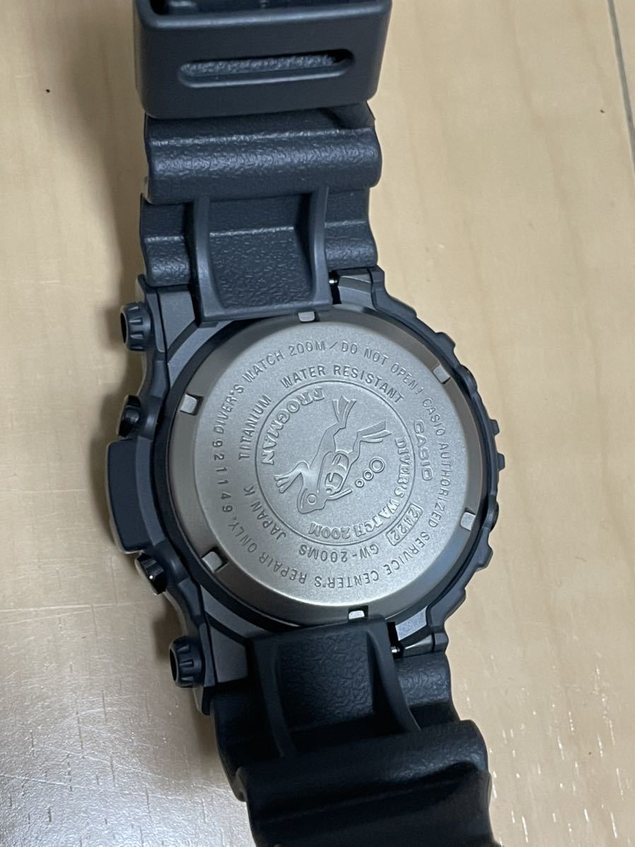 G-SHOCK FROGMAN フロッグマン GW-200MS メンインラスティーブラック 極美品_画像4