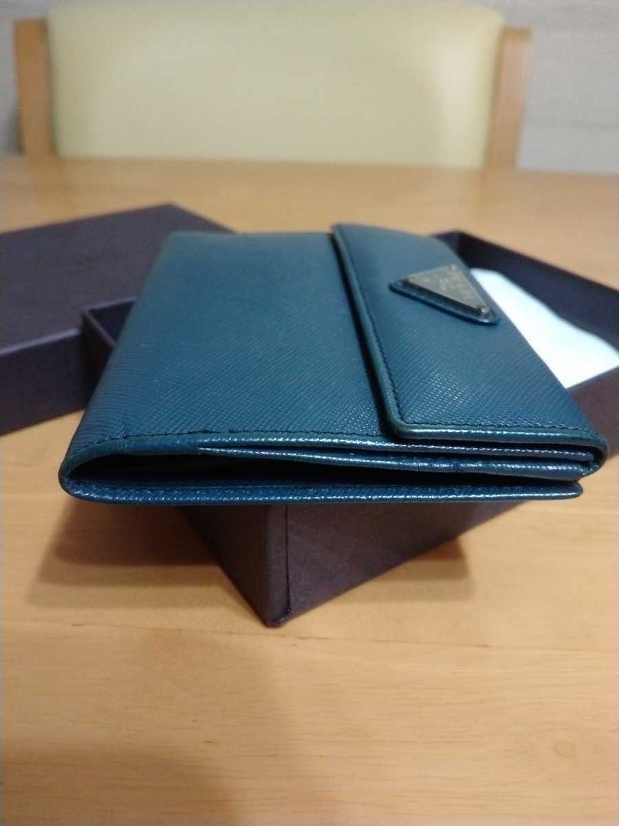 中古 PRADA プラダ 財布 サフィアーノ レザー財布 箱付き Prada saffiano wallet 送料無料