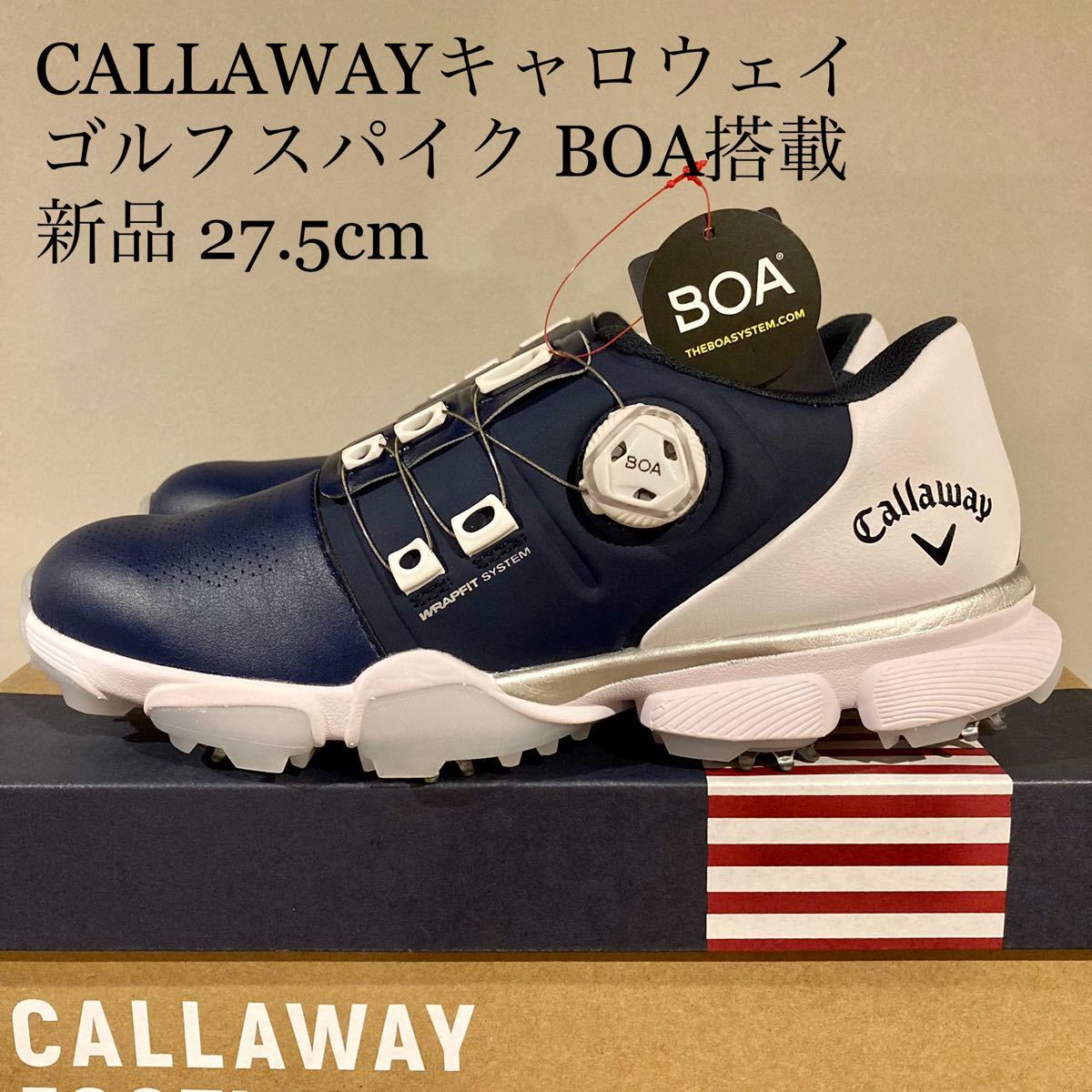 新品】キャロウェイ CALLAWAY ゴルフシューズ BOA 27 5cm｜PayPayフリマ