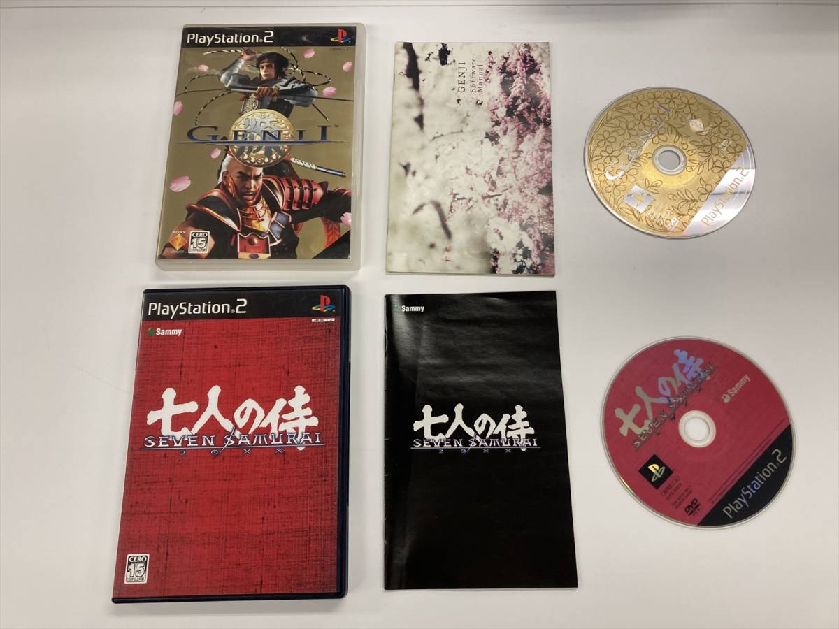 21-PS2-905　プレイステーション2　GENJI　七人の侍　セット　動作品　プレステ2