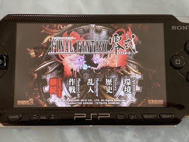 21-PSP-240　プレイステーションポータブル　ファイナルファンタジー零式　動作品　PSP
