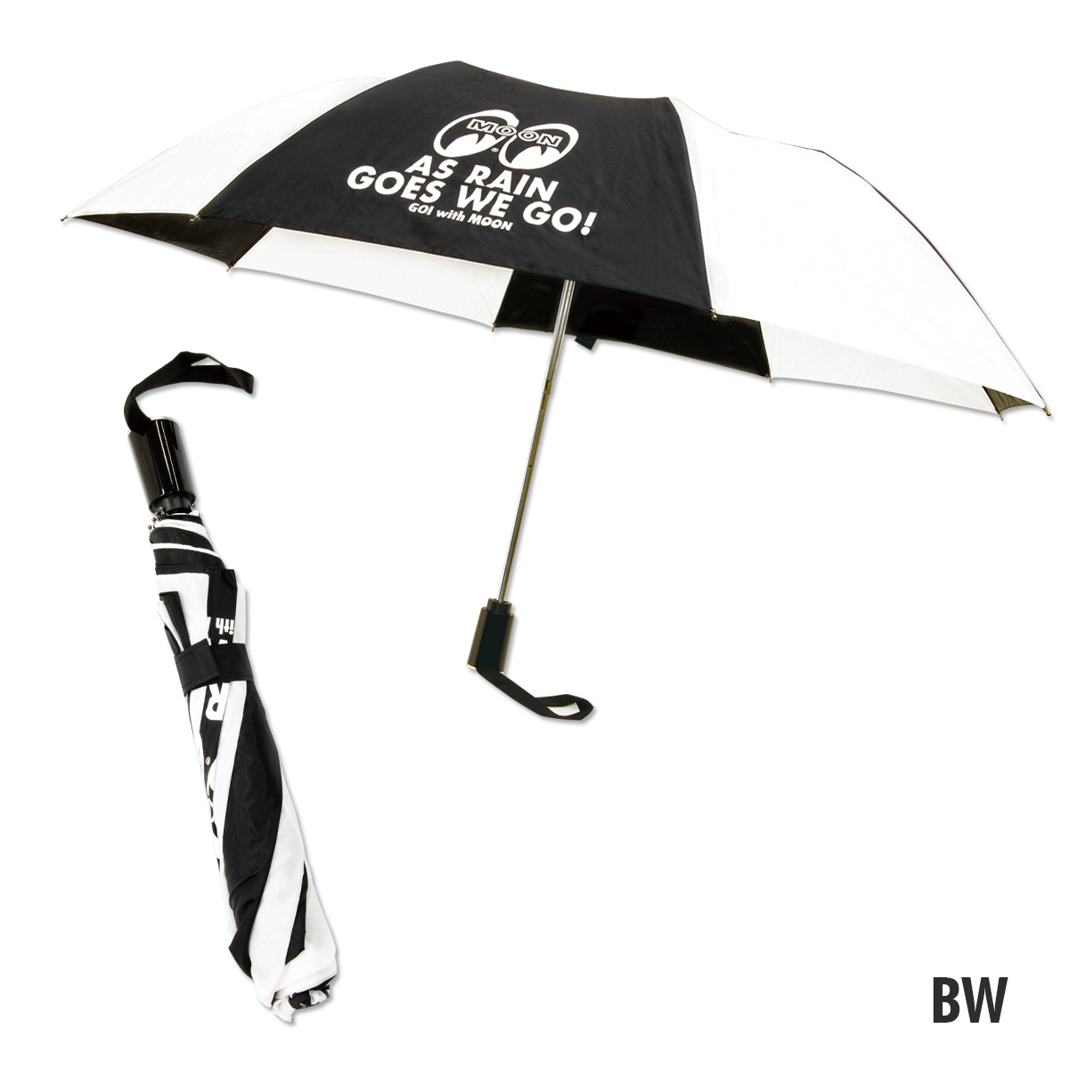 【１着でも送料無料】 MOON オート [MG937]　MOONEYES　ムーンアイズ　BK アンブレラ コンパクト 折りたたみ傘