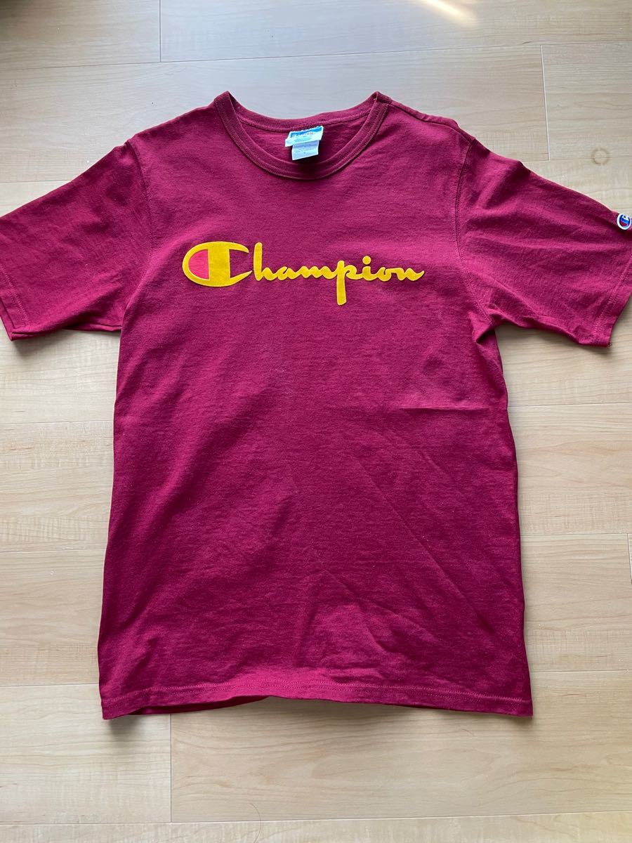 正規品2年保証 チャンピオン フェルトロゴ Tシャツ 旧バージョン特価 