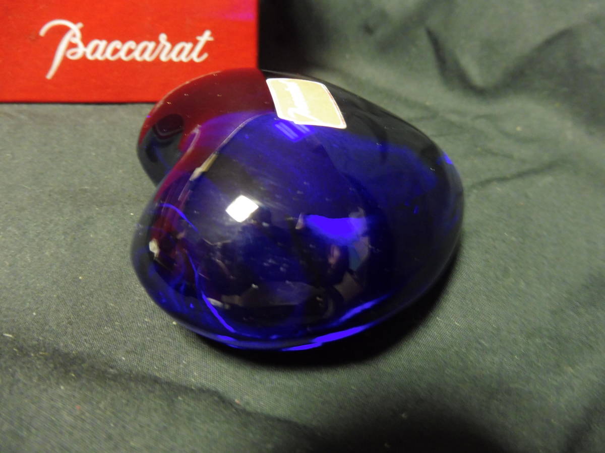 新品箱付 バカラ ハート Baccarat ブルー　_画像3