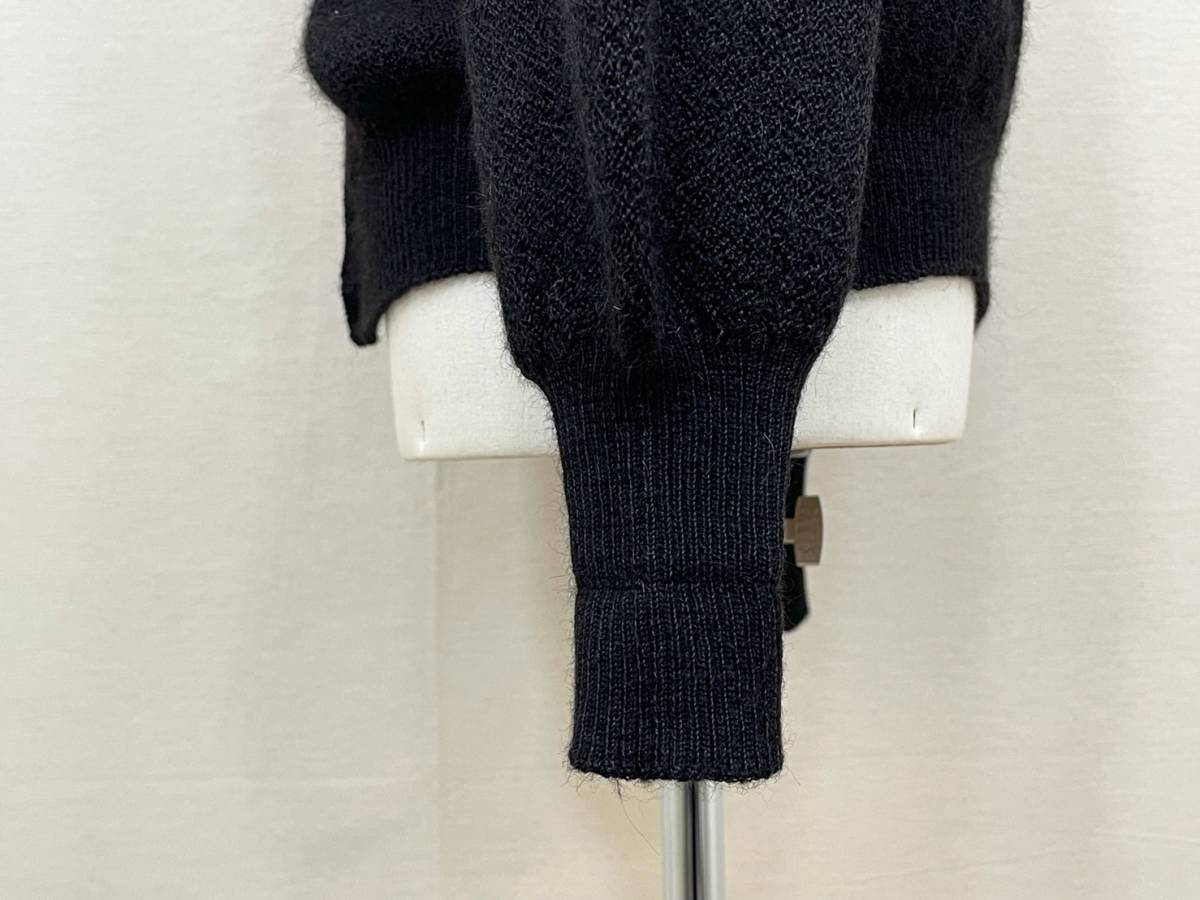 希少 《 Mint Condition / Black Alpaca 》60s 70s 美品 【 LEMMER MAYER レマメイヤー 黒 無地 アルパカ カーディガン 44 ビンテージ 】_画像8