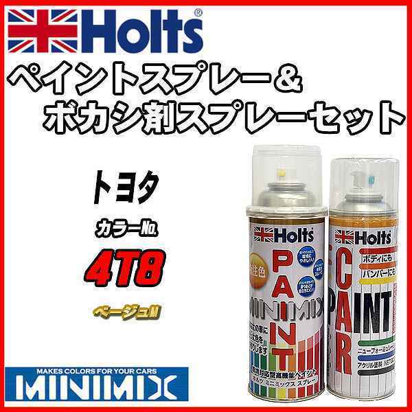 ペイントスプレー トヨタ 4T8 ベージュM Holts MINIMIX ボカシ剤スプレーセット_画像1