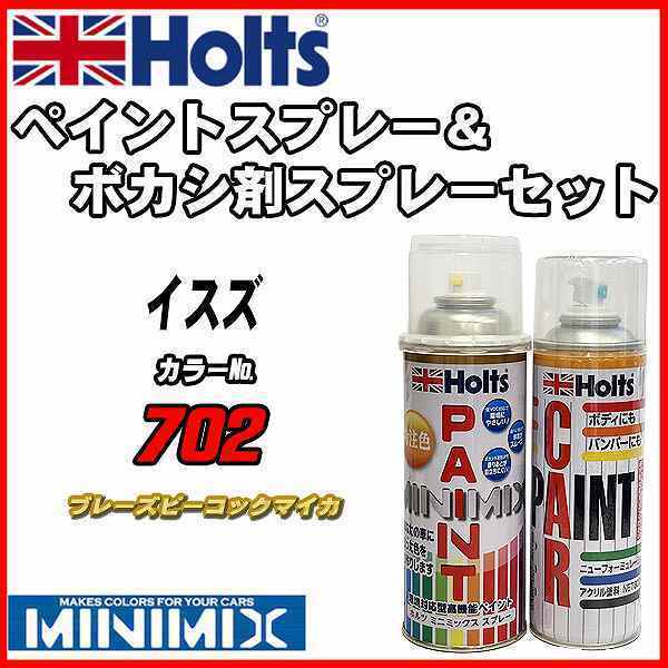 ペイントスプレー イスズ 702 ブレーズピーコックマイカ Holts MINIMIX ボカシ剤スプレーセット_画像1