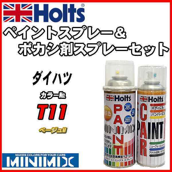 ペイントスプレー ダイハツ T11 ベージュM Holts MINIMIX ボカシ剤スプレーセット_画像1