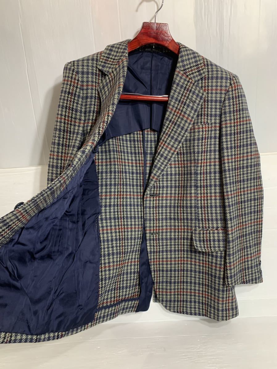 ヴィンテージ Burberry's バーバリーズ カシミヤウールツイード　ノバチェック2Bジャケット　テーラードジャケット　ブレザー　カシミア_画像9