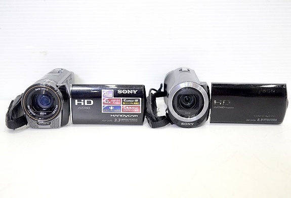SONY/ソニー デジタルHDビデオカメラレコーダー ハンディカム 2台セット■HDR-CX390＋HDR-CX180 中古 訳あり■送料無料_画像2