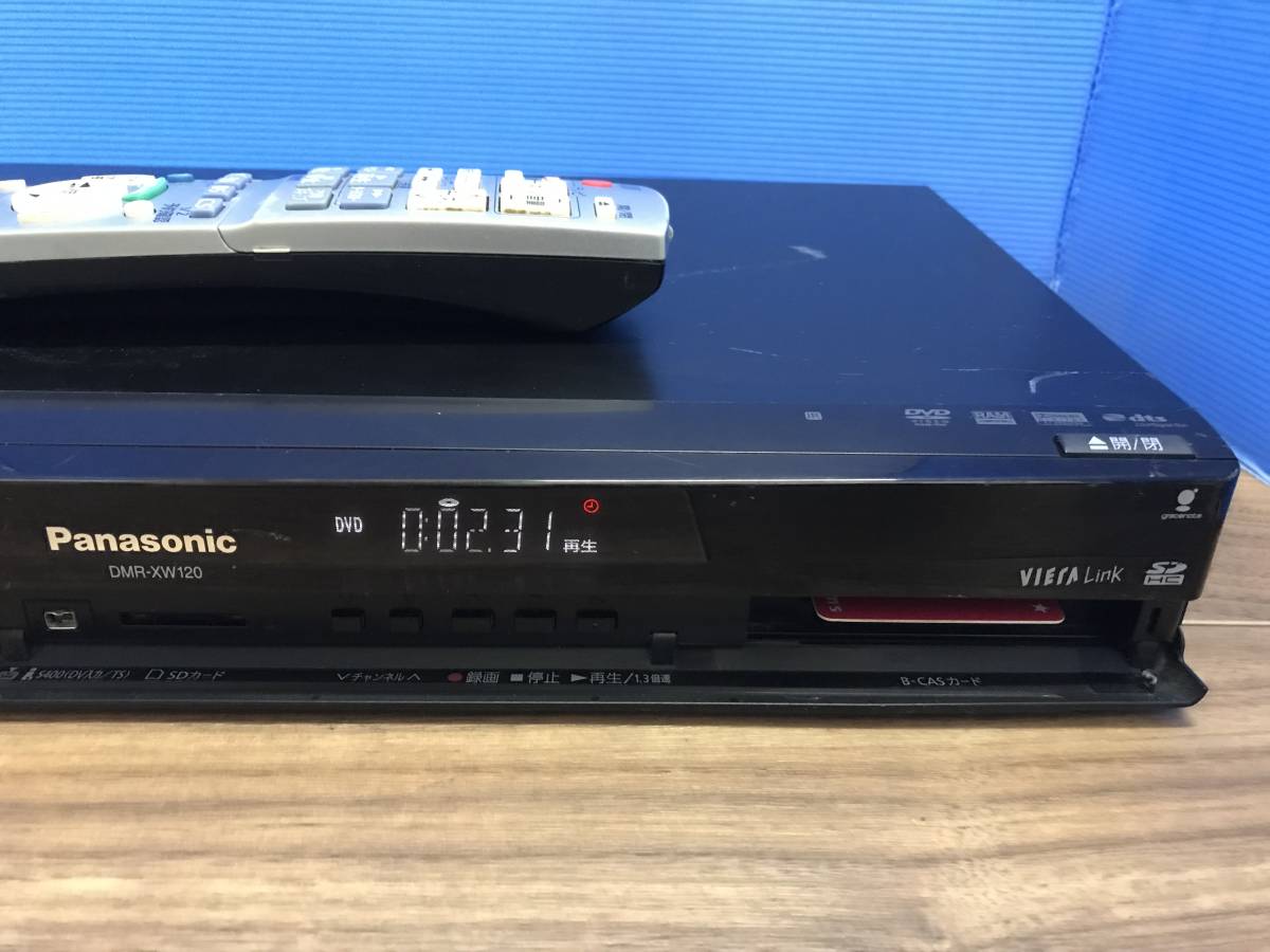 パナソニック　DVD/HDDレコーダー DMR-XW120　リモコン付　中古品B-1557_画像2
