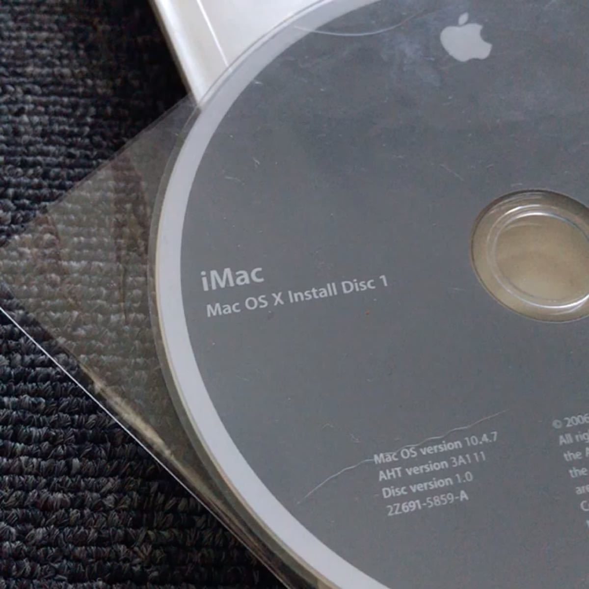 iMac付属　Mac OS X Install Disk とマニュアルとシールセット