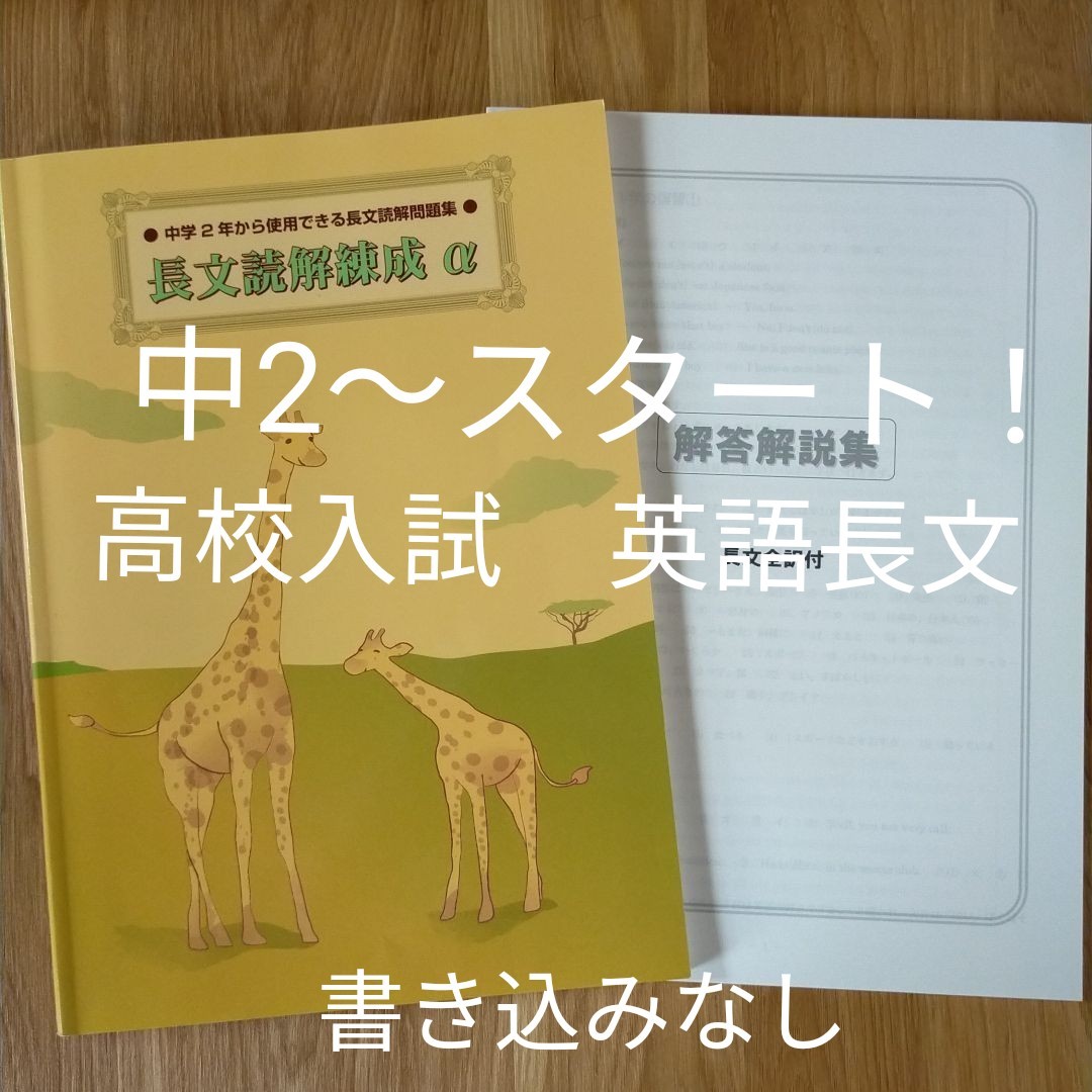 Paypayフリマ 長文読解錬成a 中学２年から使用できる長文読解問題集 英語長文 英文読解 高校入試 問題集