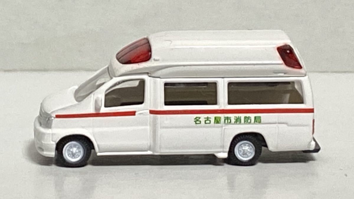 ザ・カーコレクション 12弾R 1/150 日産 パラメディック 救急車 名古屋市消防局 カーコレ エルグランド ミニカー 模型 消防 救急 Nゲージ_画像5