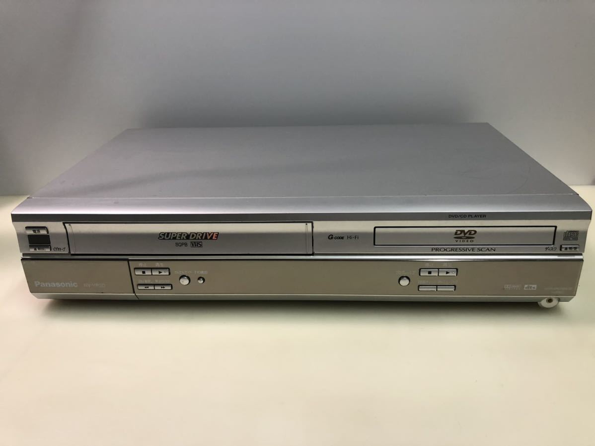 H2-2-W1 ジャンク　ビデオ再生出来ません　DVD動作確認　Panasonic パナソニック　VHS一体型DVDプレーヤー　NV-VP30　VHS/DV_画像2