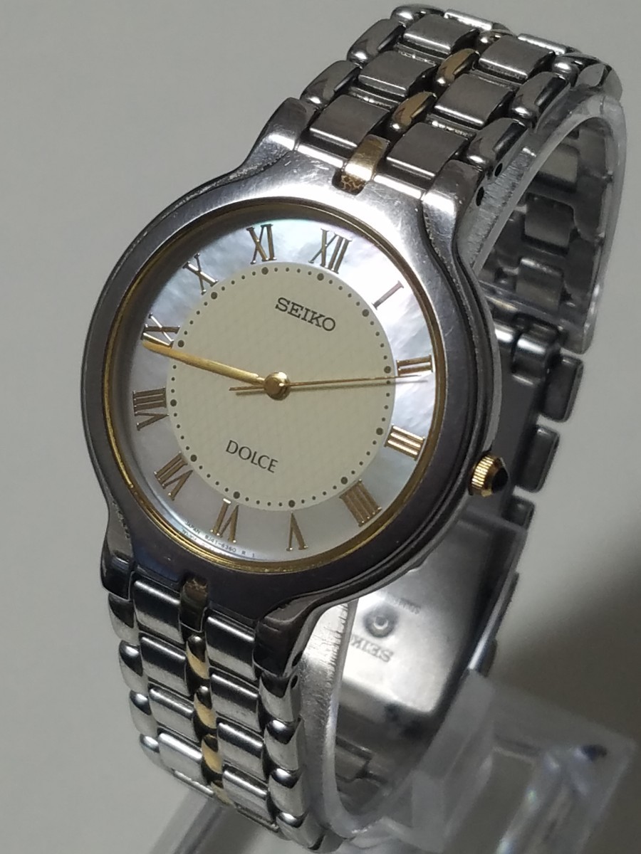 SEIKO セイコー DOLCE ドルチェ 電池交換済 腕時計 シェル SEIKO セイコー DOLCE ドルチェ 電池交換済 腕時計 シェル