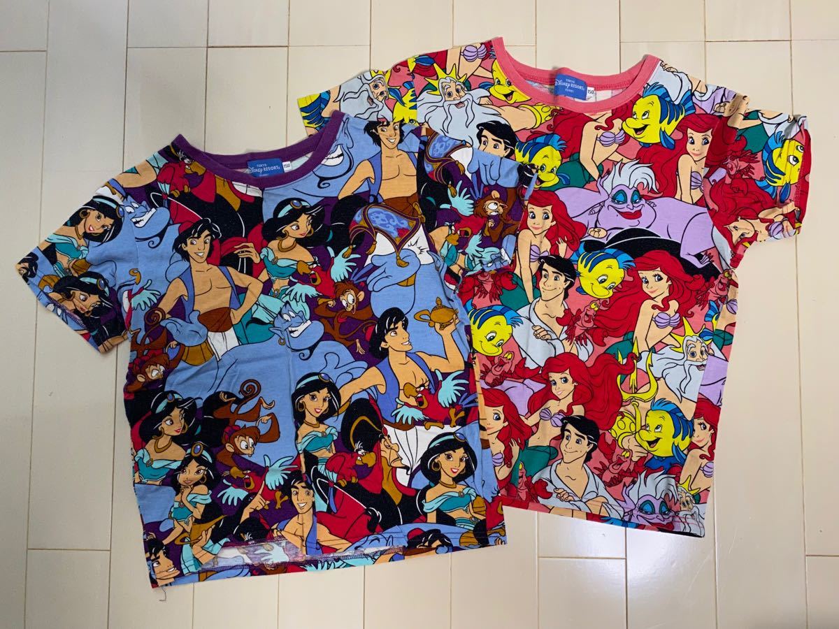 Paypayフリマ ディズニー総柄tシャツ アリエル アラジン バラ売り可 Paypayフリマ ディズニー総柄tシャツ アリエル アラジン バラ売り可