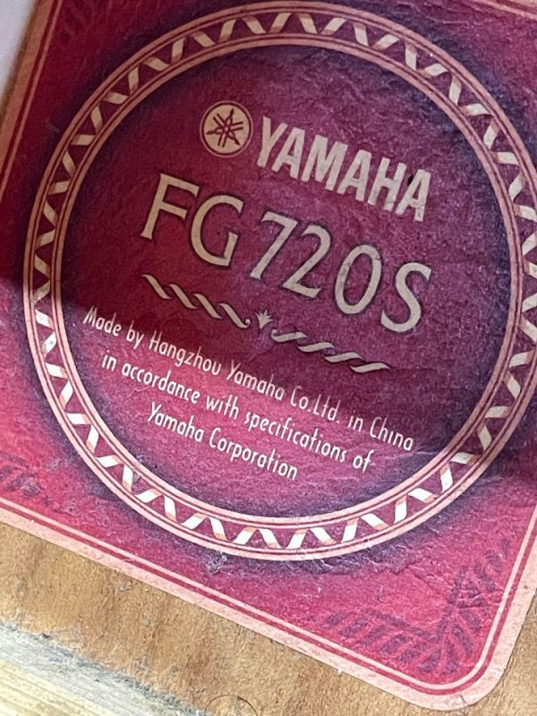 超美品　トップ単板　YAMAHA　6弦アコギ　FG720S　ソフトケース付き　アコースティックギター　フォークギター　楽器　即日配送_画像6