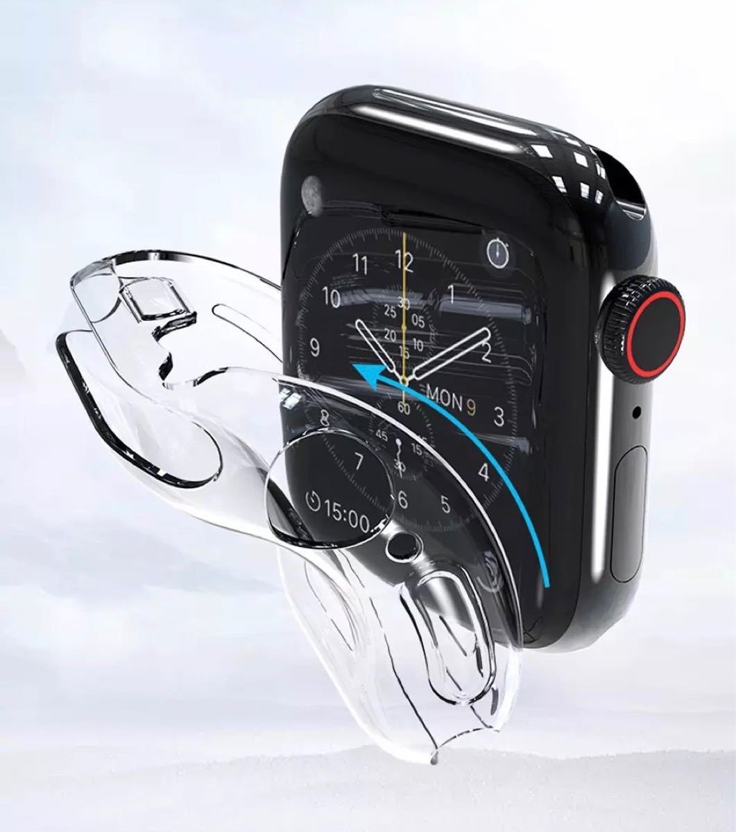 SALE／73%OFF】 Applewatch アップルウォッチ 保護ケース クリア カバー 全面44mS
