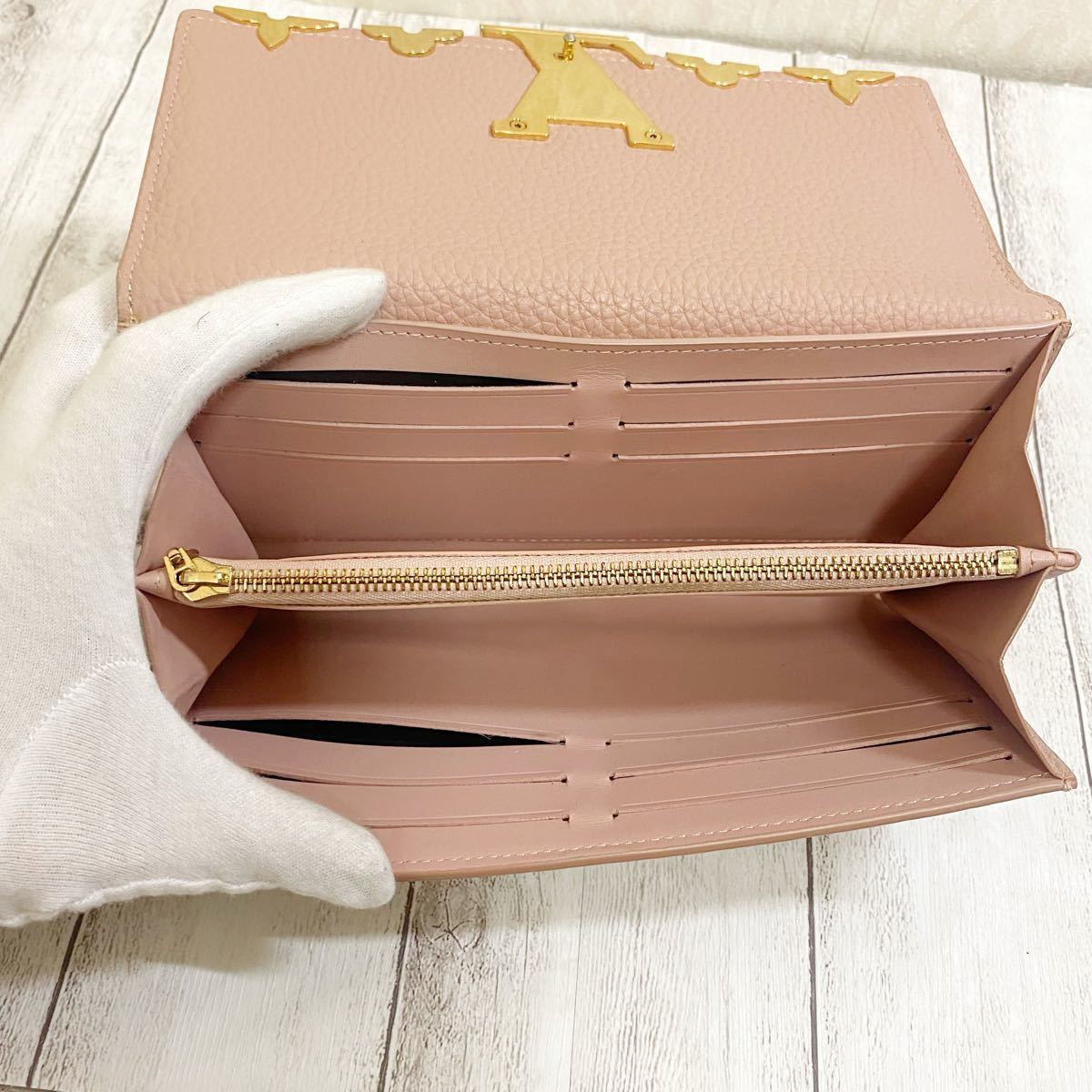 LOUIS VUITTON ルイヴィトン カプシーヌ 長財布 ピンク ポルトフォイユ