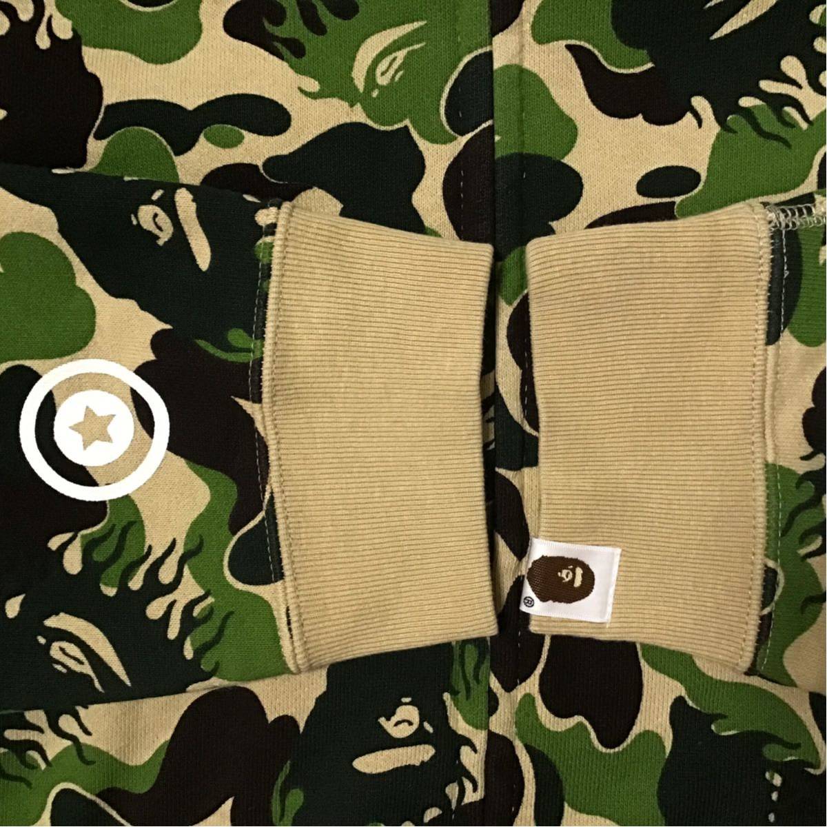 ★ムック限定★ ファイヤーカモ シャーク パーカー Lサイズ shark full zip hoodie a bathing ape bape fire camo green エイプ ベイプ j5f_画像6