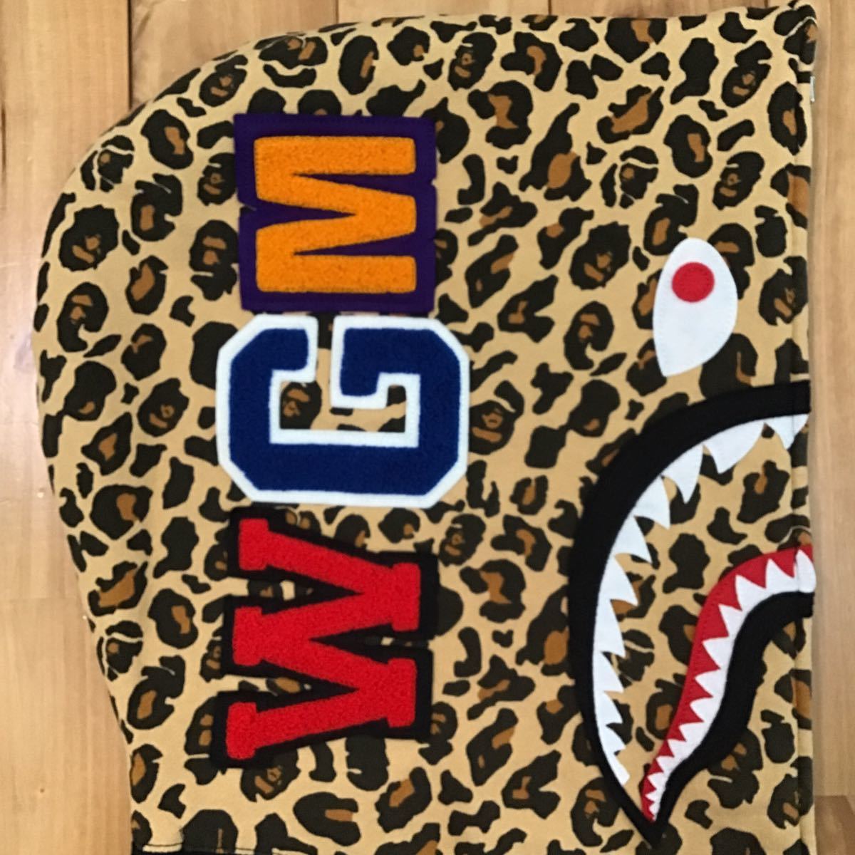 ★ZOZO限定★ XL Leopard camo シャーク パーカー shark full zip hoodie a bathing ape BAPE エイプ ベイプ アベイシングエイプ 豹柄 to6_画像3