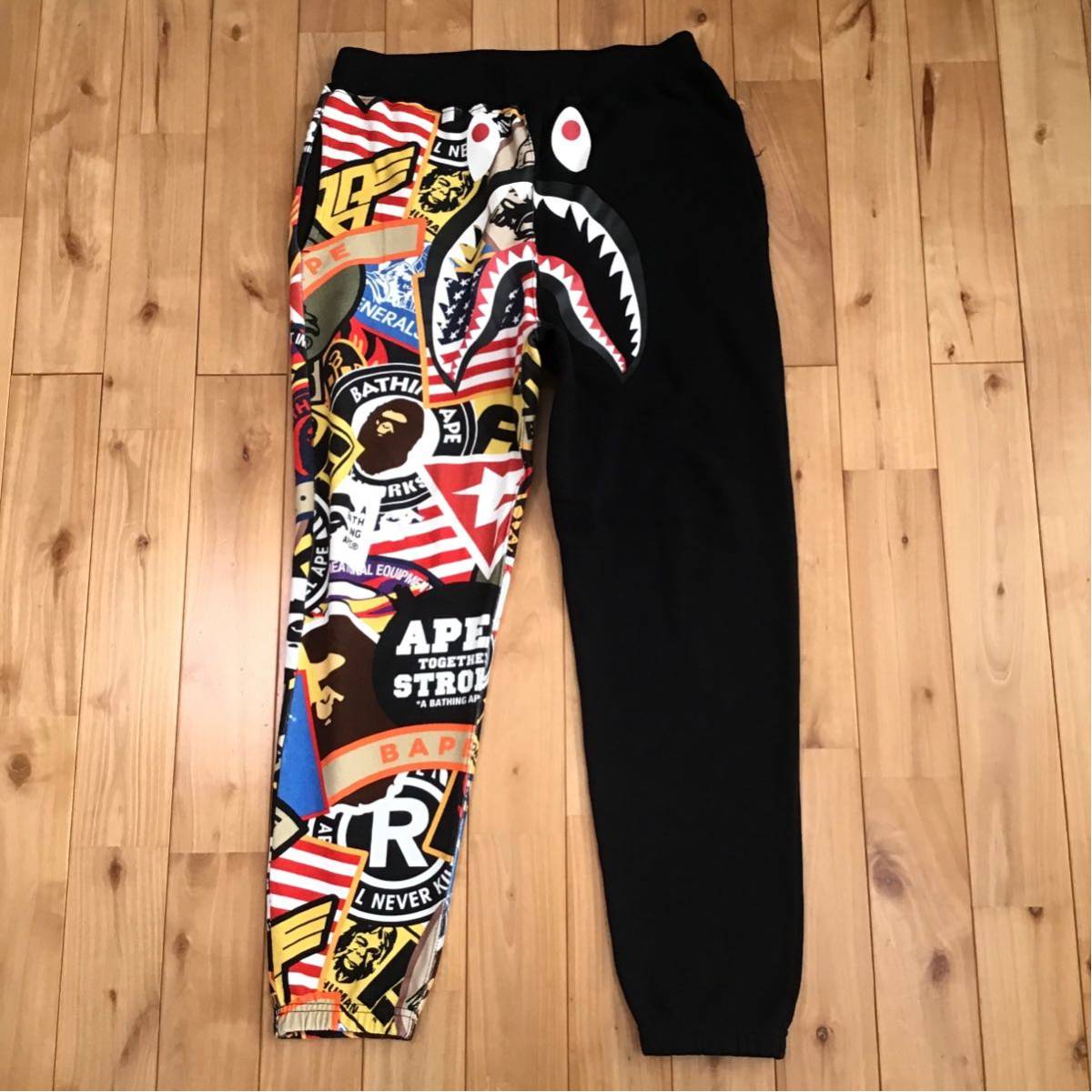 Patched shark pants Sサイズ a bathing ape BAPE シャーク パンツ