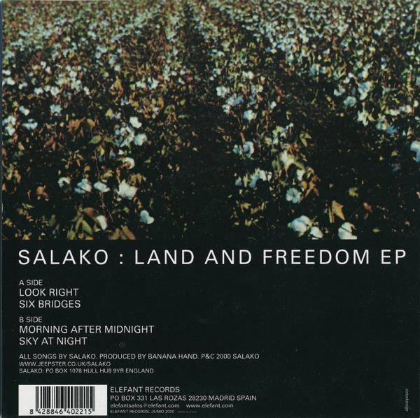 SALAKO/LAND AND FREEDOM EP/EU盤/新品7インチ!! 商品管理番号：00228_画像2