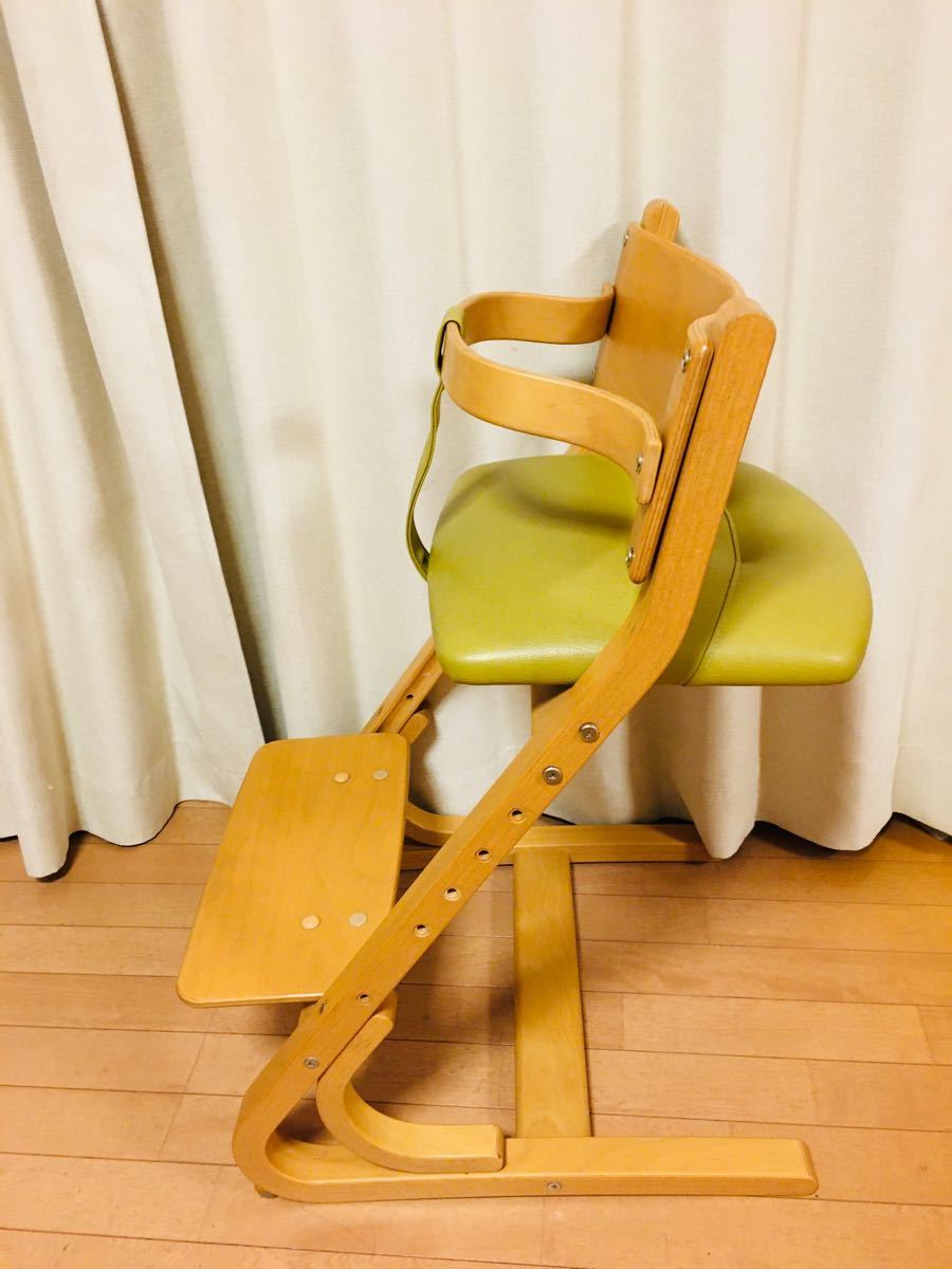 【美品】カリモク家具 限定商品ブランド チターノ (ベビーガード付き) キッズチェア ストッケ