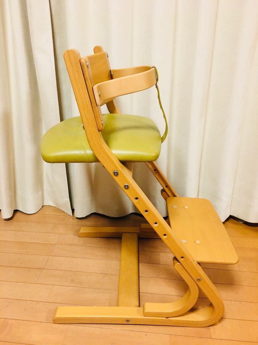【美品】カリモク家具 限定商品ブランド チターノ (ベビーガード付き) キッズチェア ストッケ