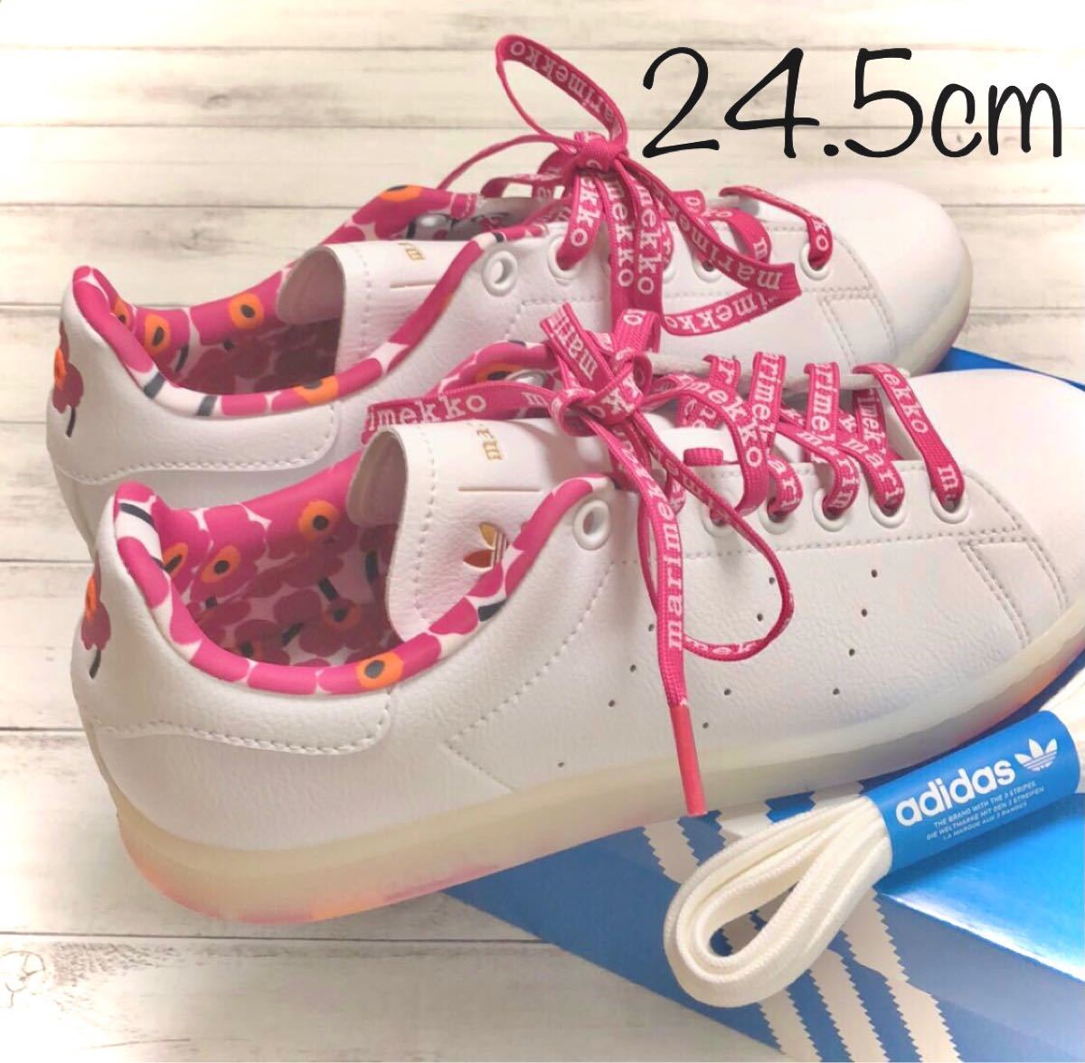 Paypayフリマ 希少品 マリメッコadidasスタンスミスabcマート限定 ピンク 24 5cm Paypayフリマ 希少品 マリメッコadidasスタンスミスabcマート限定 ピンク 24 5cm