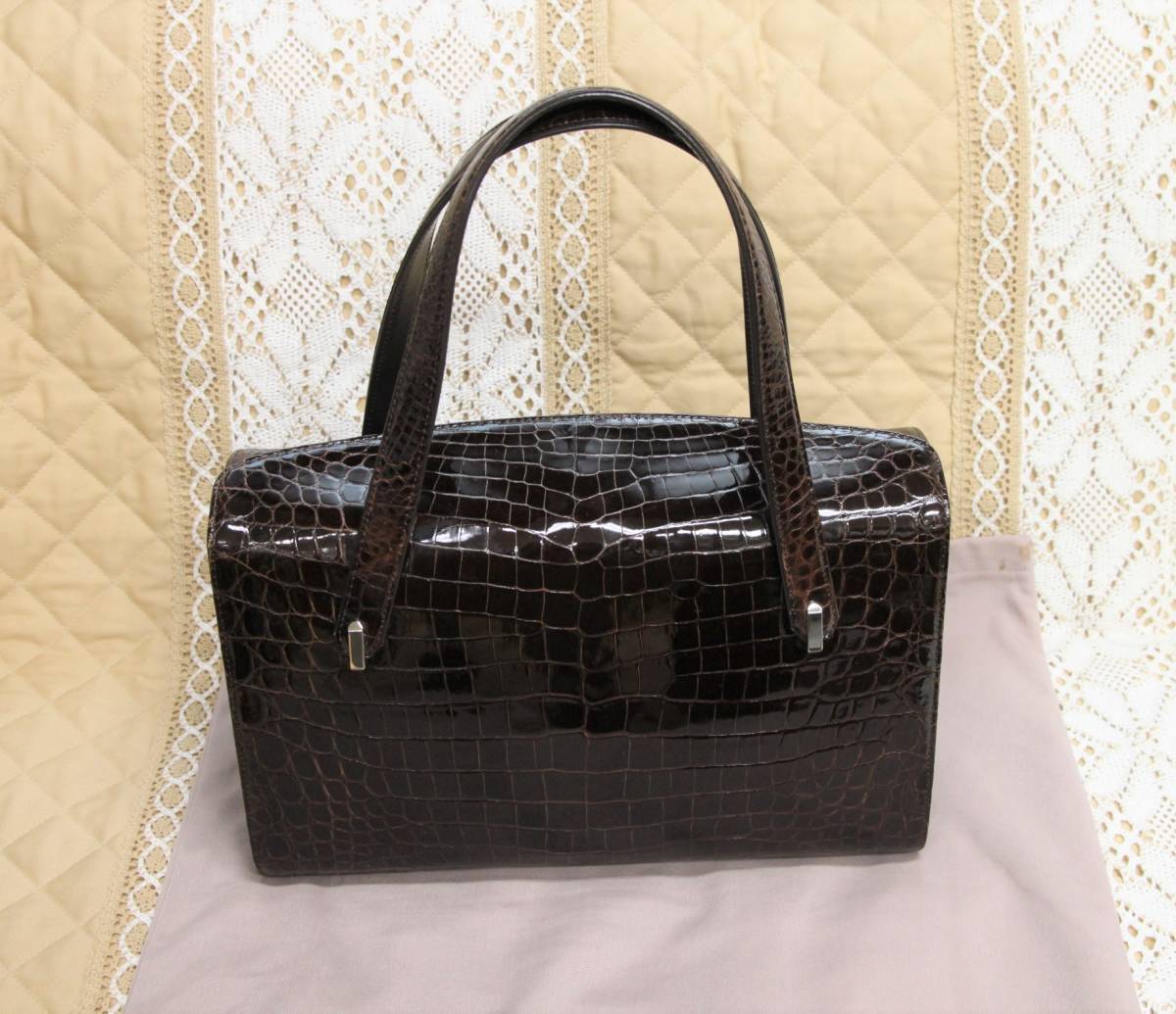 最高級 クロコダイルハンドバッグ JRA 極美品 www.nickstellino.com