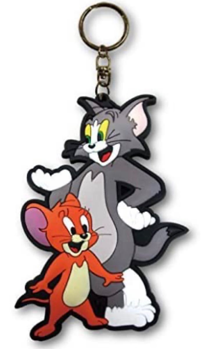 新品！ラバーキーチェーン♪【Tom&Jerry】トム＆ジェリー♪ロゴ！3D！キーホルダー！アメリカン雑貨！