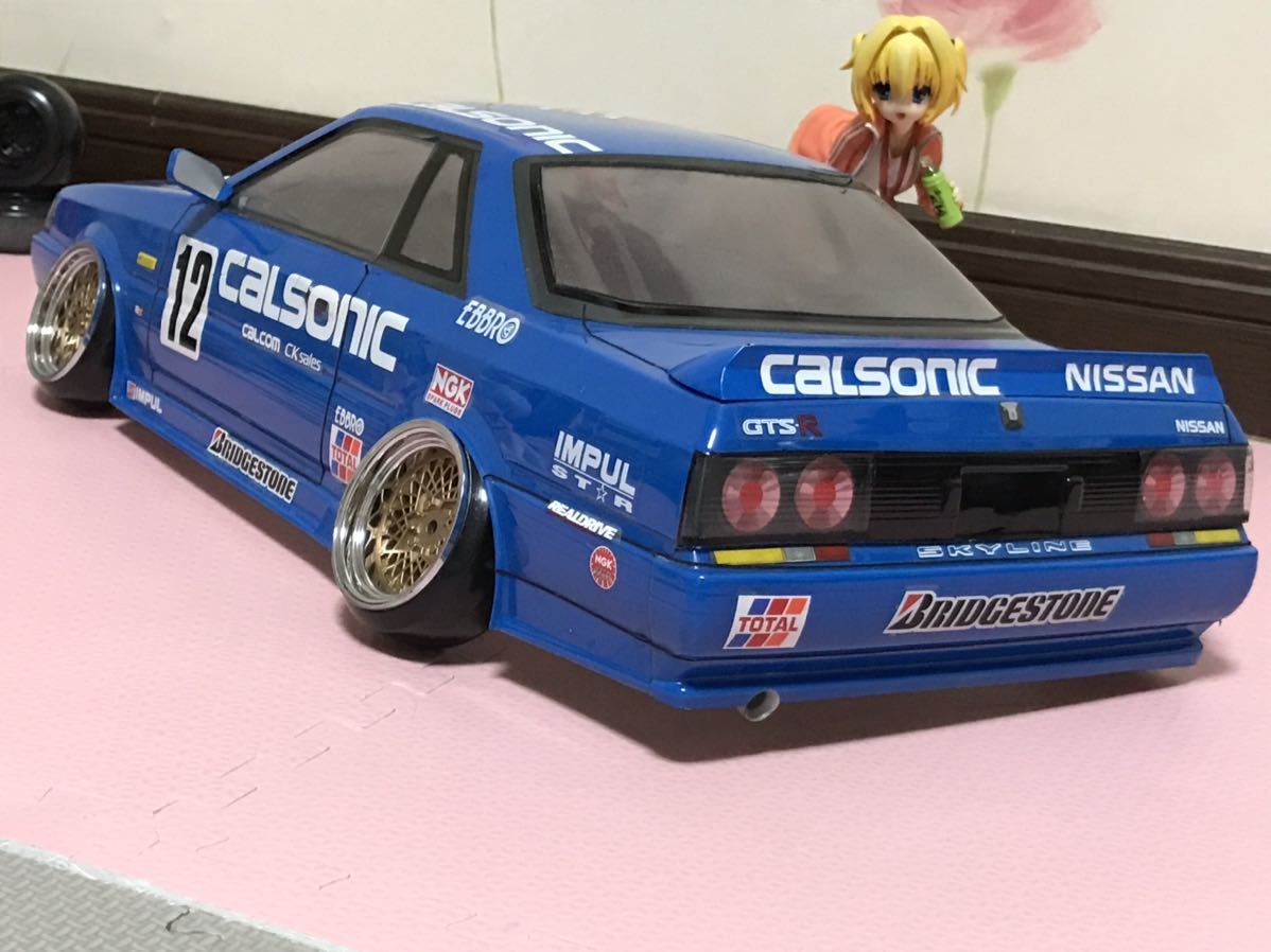 送料無料　1/10 日産　スカイライン R31 GTS-R カルソニック　レーシングカー　塗装済　完成品　ラジコン ボディ　NISSAN SKYLINE CALSONIC_画像4