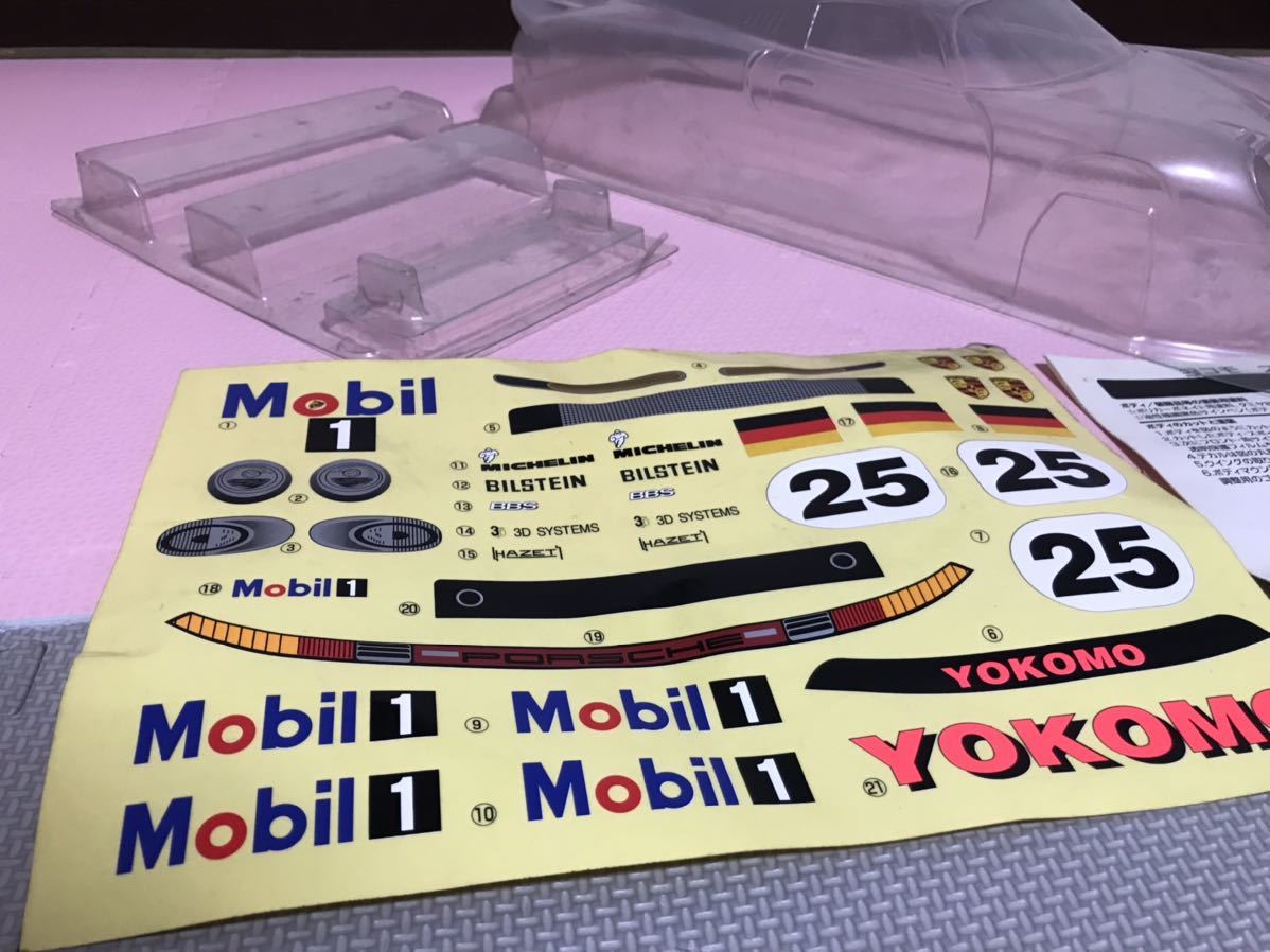 送料無料　1/10 当時物　ポルシェ　911 GT1 ルマン　未塗装　YR-4用　ラジコン　ボディ　ヨコモ　YOKOMO PORSCHE RC BODY