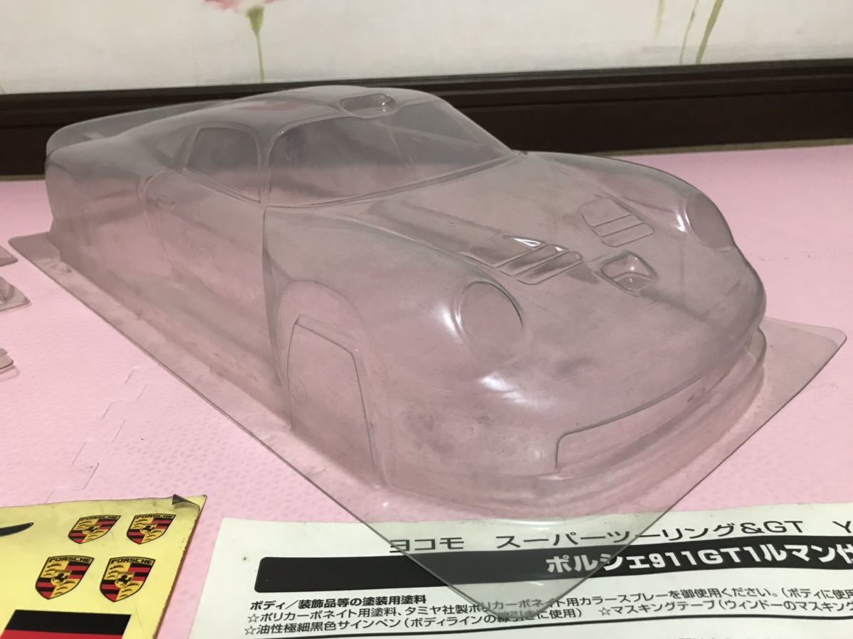 送料無料　1/10 当時物　ポルシェ　911 GT1 ルマン　未塗装　YR-4用　ラジコン　ボディ　ヨコモ　YOKOMO PORSCHE RC BODY